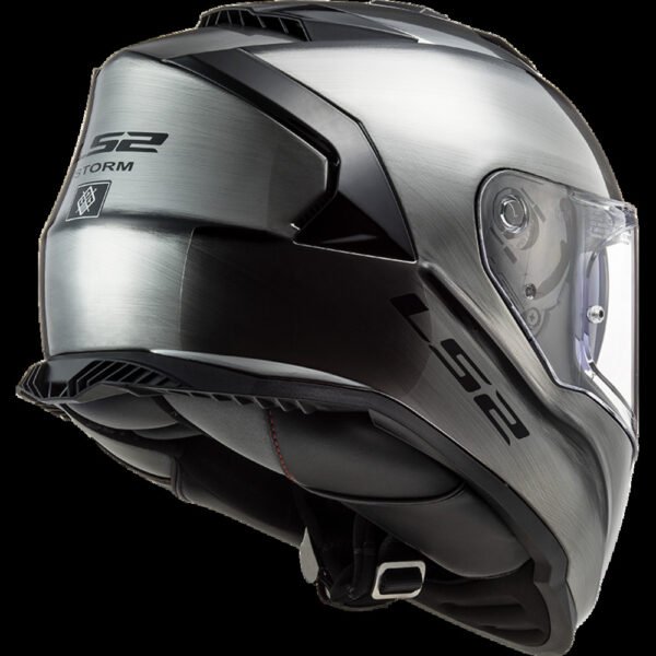 LS2 FF 800 Storm II Jeans Titanium Gloss Helmet - Image 5