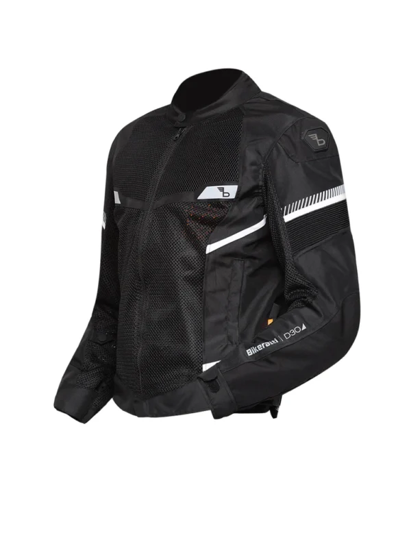 Bikeratti Veloce 2.0 Black White Riding Jacket