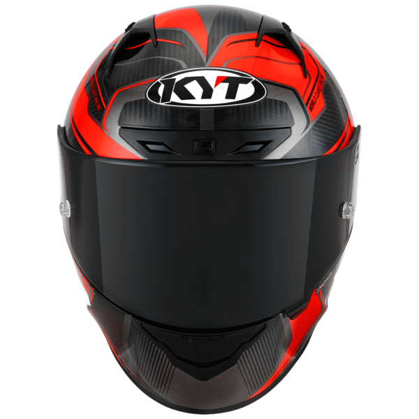 KYT NZ-Race Carbon Competition Red Helmet - Image 4