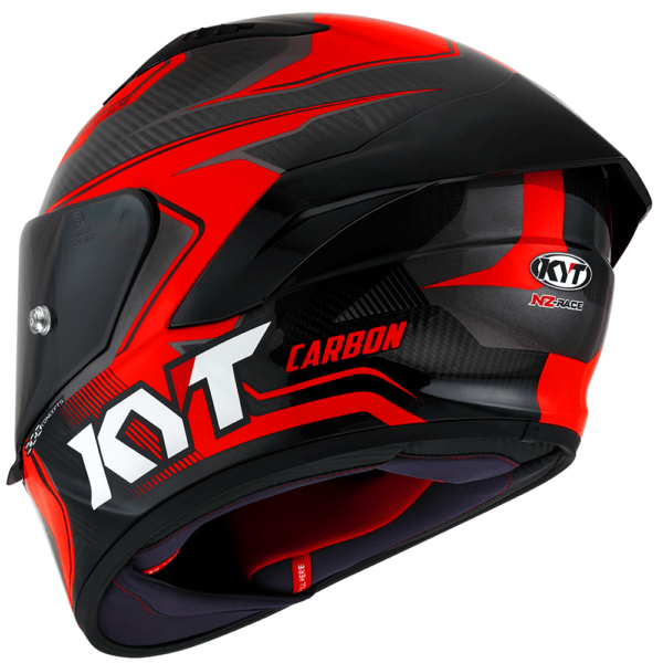 KYT NZ-Race Carbon Competition Red Helmet - Image 9