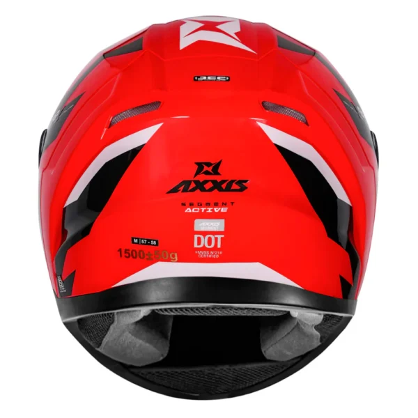 Axxis Segment Active D5 Gloss Red Helmet - Image 5