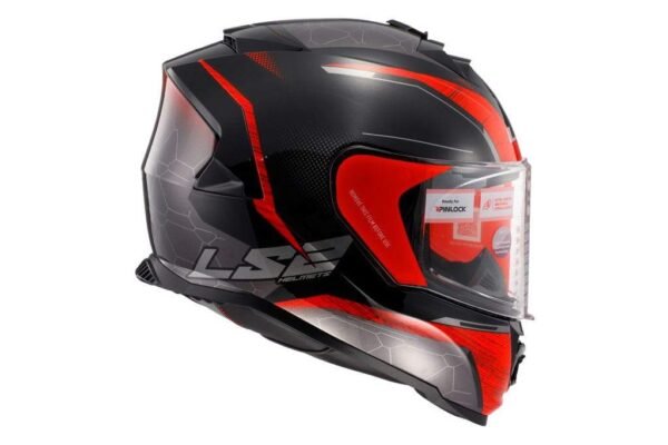 LS2 FF 800 Storm II Classy Red Helmet - Image 4