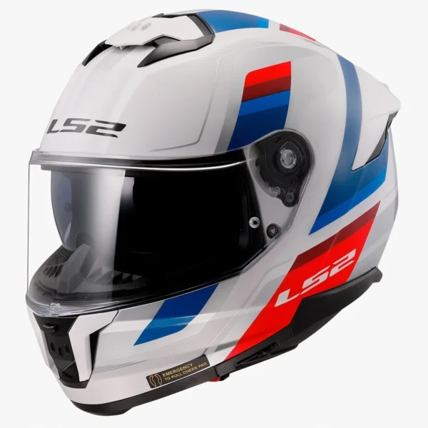 LS2 FF 320 Stream II Vintage White Blue Red Helmet